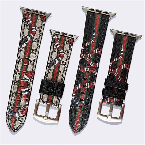 apple watch band gucci snake|Gucci Apple Watch band 45mm.